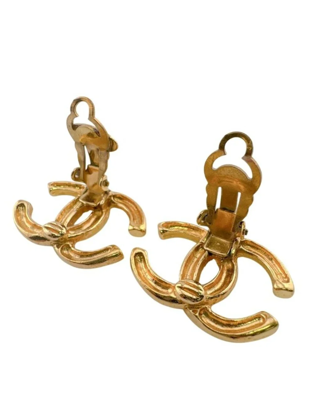 Chanel CC Logo Earrings